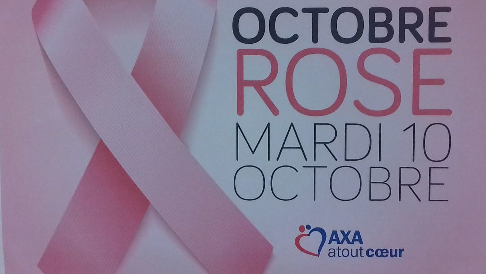 Octobre rose AXA atout coeur